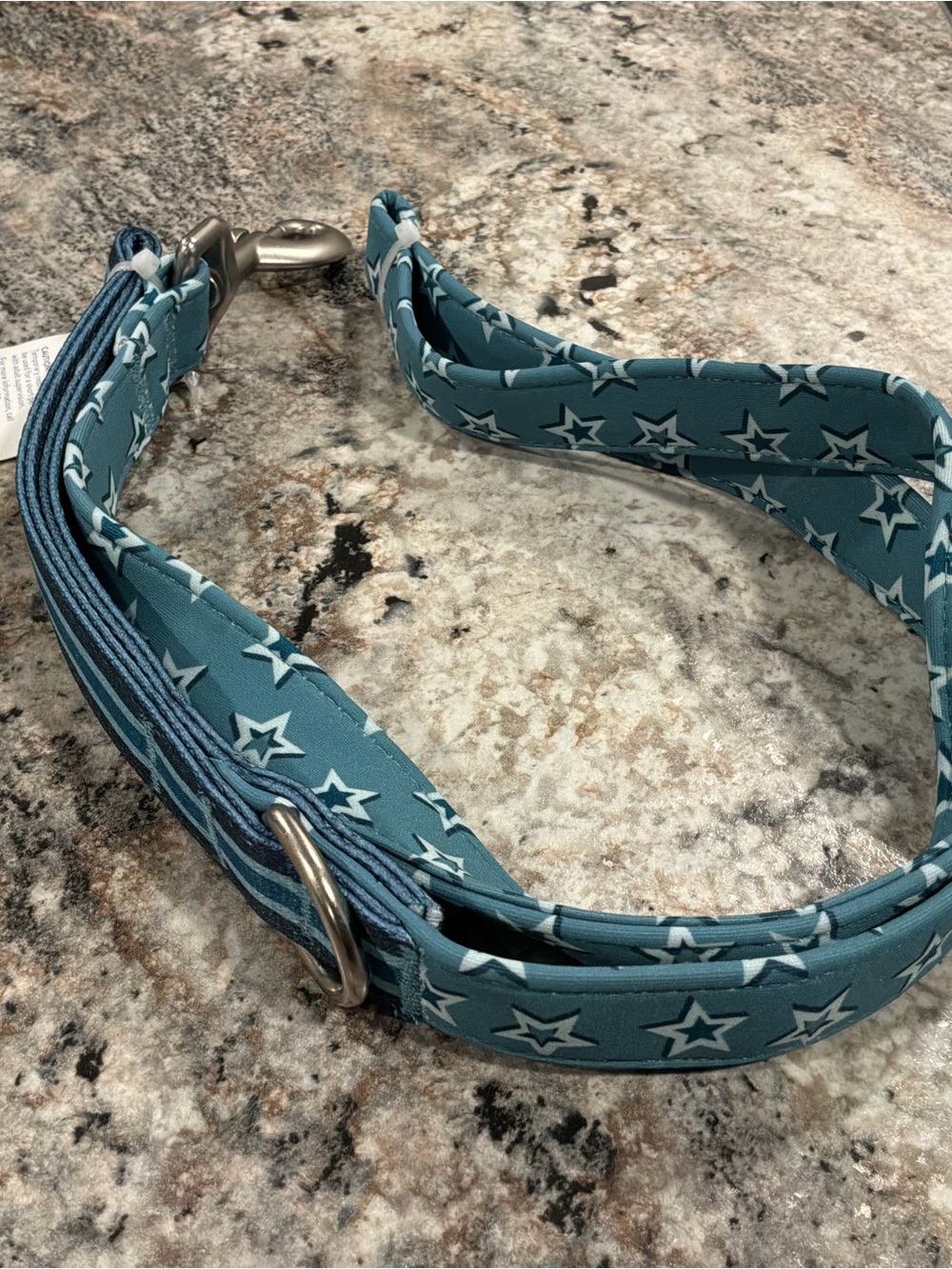 Top Paw Teal STARS Comfort Neoprene Dog Leash New 4 ft